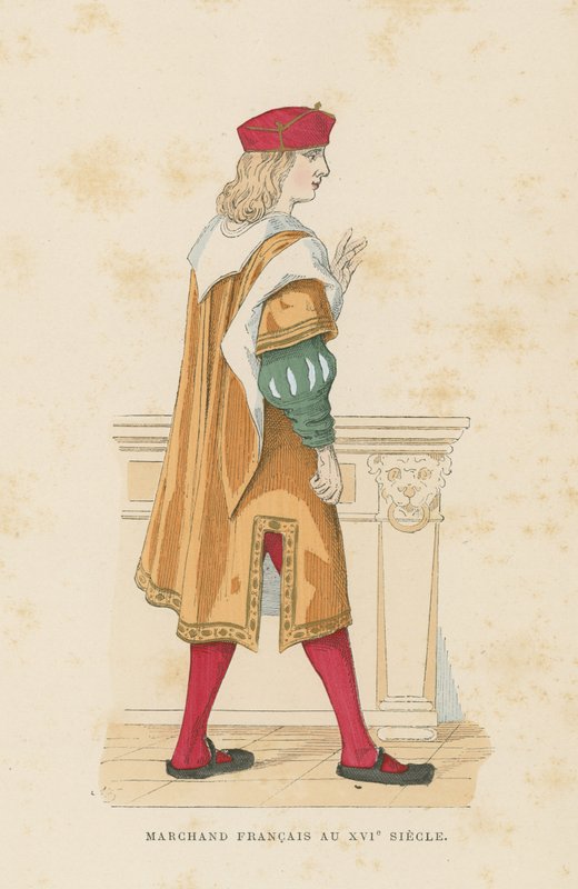 Mercader francés, siglo XVI de French School