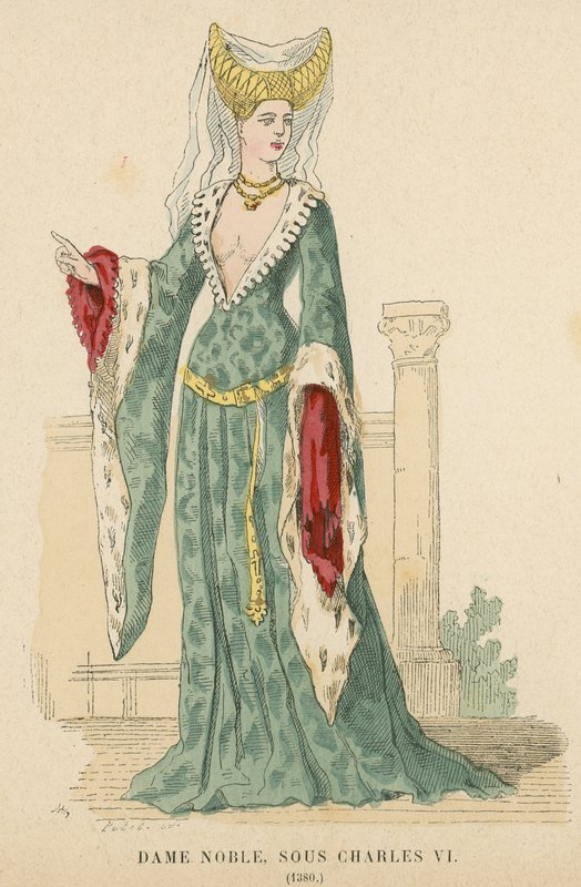 Noble francesa del reinado de Carlos VI, 1380 de French School