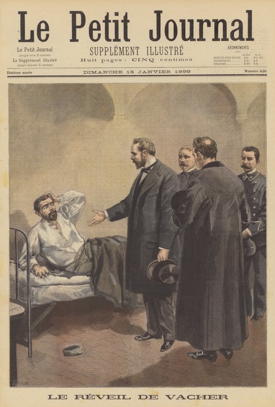 Asesino en serie francés Joseph Vacher despertando el día de su ejecución de French School