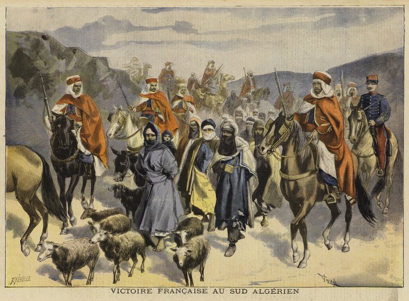 Victoria francesa en el sur de Argelia, 1897 de French School