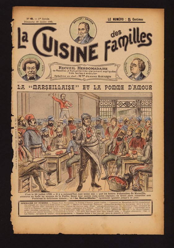 Tomates frescos y el canto de La Marsellesa, Revolución Francesa de French School