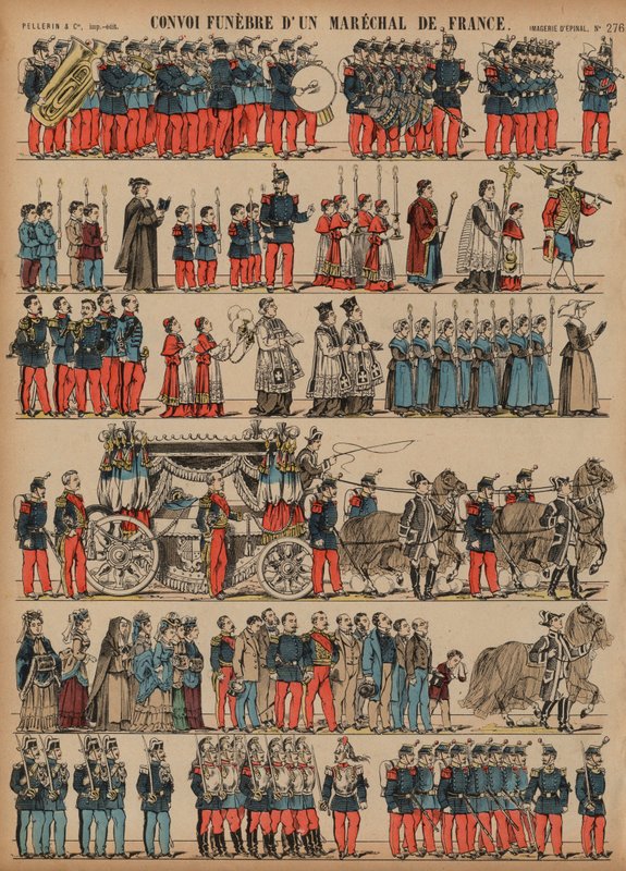 Procesión fúnebre de un Mariscal de Francia de French School