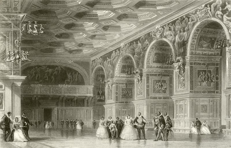 Galería de Enrique II, Fontainebleau de French School