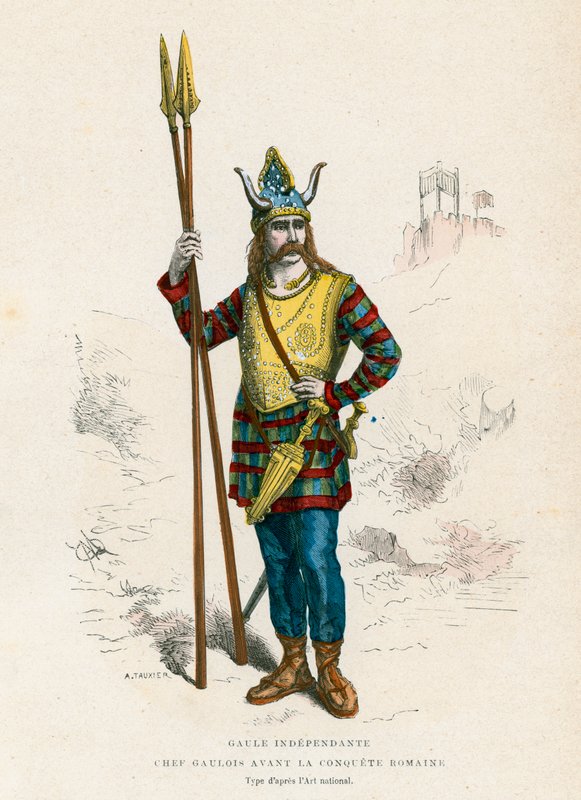 Jefe galo antes de la conquista de los romanos de French School
