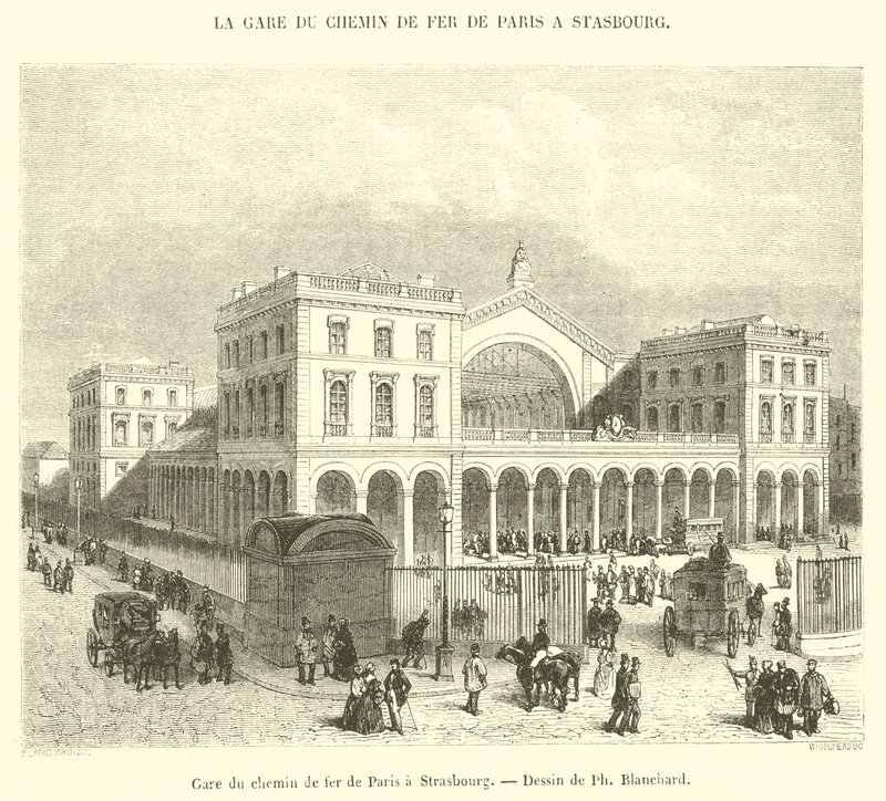 Estación de tren de París a Estrasburgo de French School