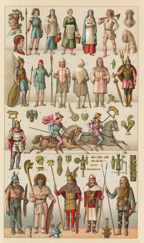 Traje galo de French School