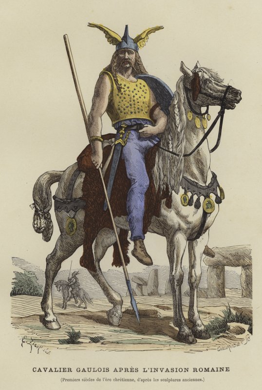Jinete galo después de la invasión romana de French School
