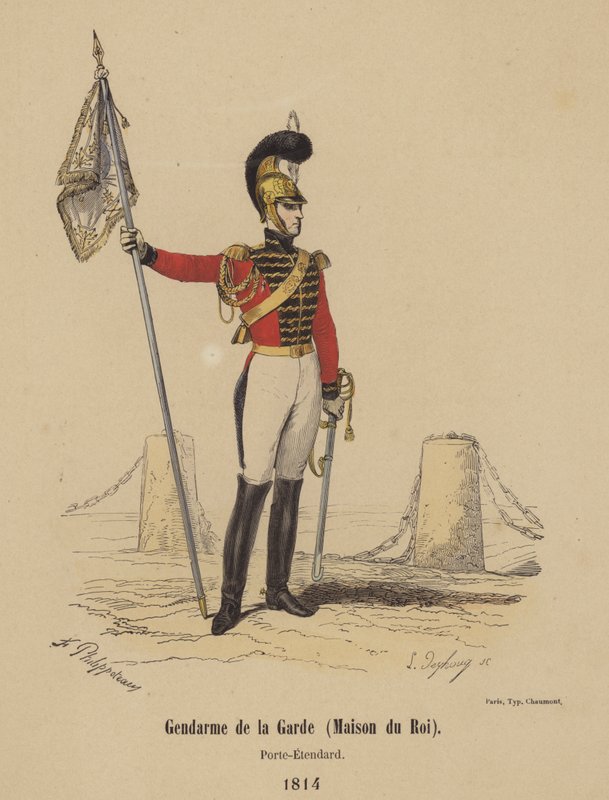 Gendarme de la Guardia (Casa del Rey), Portaestandarte de French School