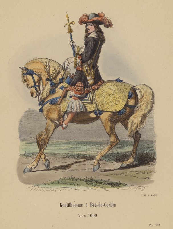 Gentilhombre con Bec-de-Corbin, hacia 1660 de French School
