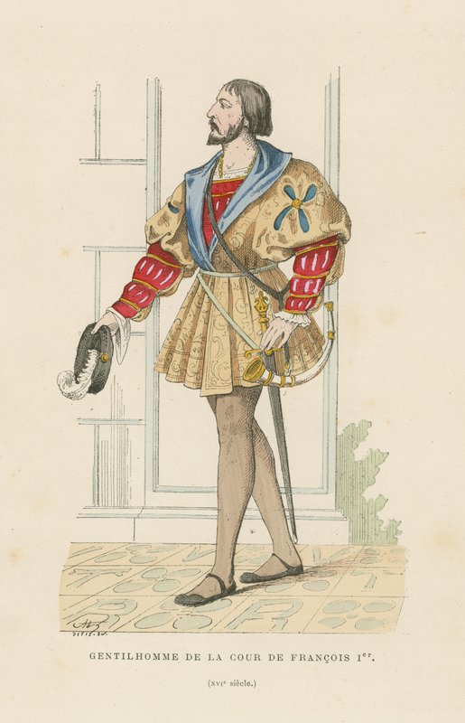 Caballero de la corte de Francisco I de Francia de French School