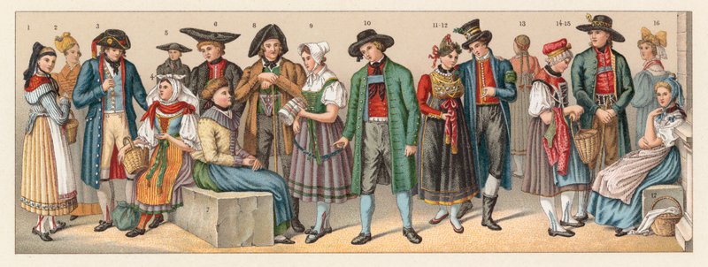 Traje de Alemania de French School