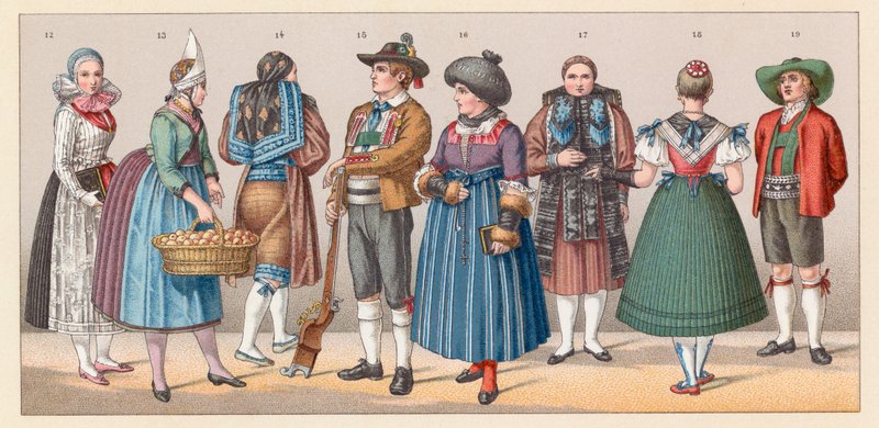 Traje de Tirol, Alemania de French School