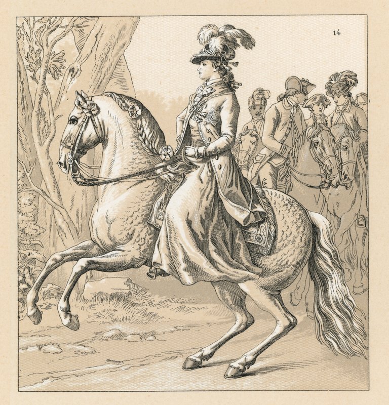 Traje de Alemania XVII-XVIII de French School