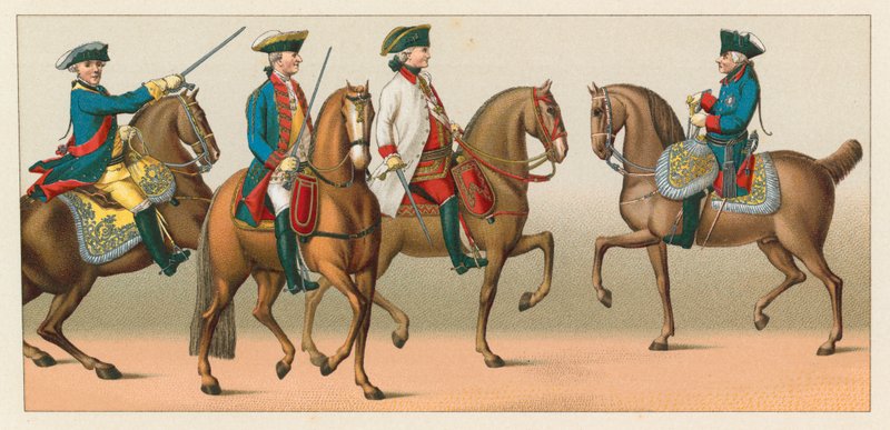 Traje de Alemania del siglo XVIII de French School