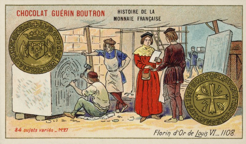 Florín de oro de Luis VI de French School