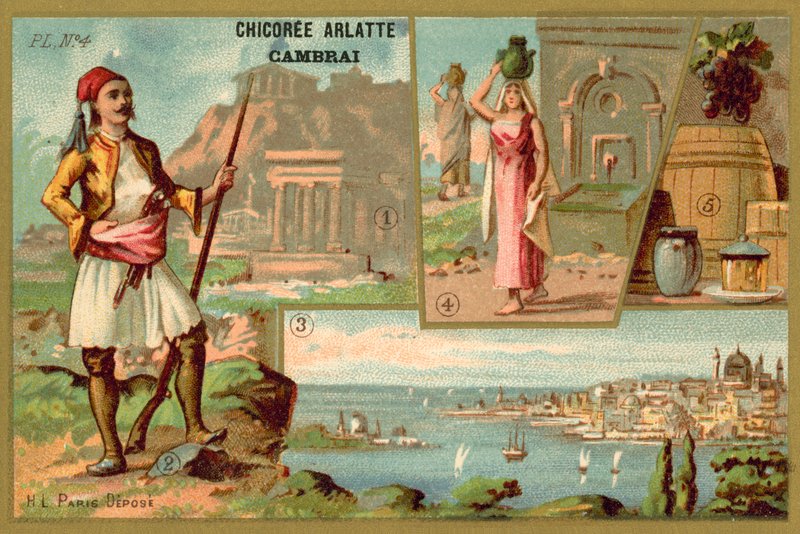 Grecia (cromolitografía) de French School