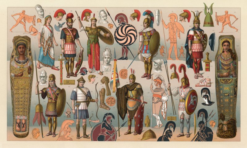 Traje de Grecia de French School