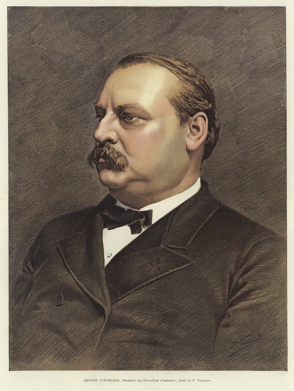 Grover Cleveland, 22º y 24º Presidente de los Estados Unidos de French School