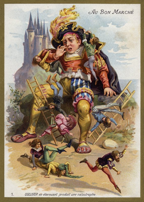 Gulliver estornuda y causa una catástrofe de French School