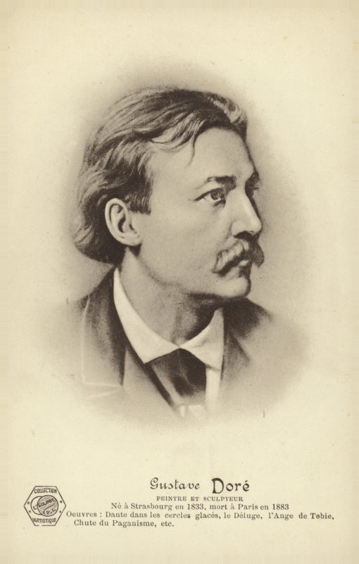 Gustave Dore, artista e ilustrador francés (litografía) de French School