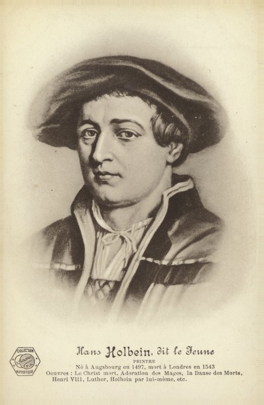 Hans Holbein, el Joven, pintor alemán (litografía) de French School
