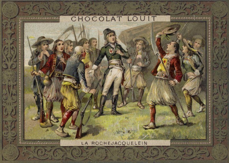 Henri de la Rochejacquelein dirigiéndose a sus soldados, Revuelta de Vandea, Revolución Francesa de French School