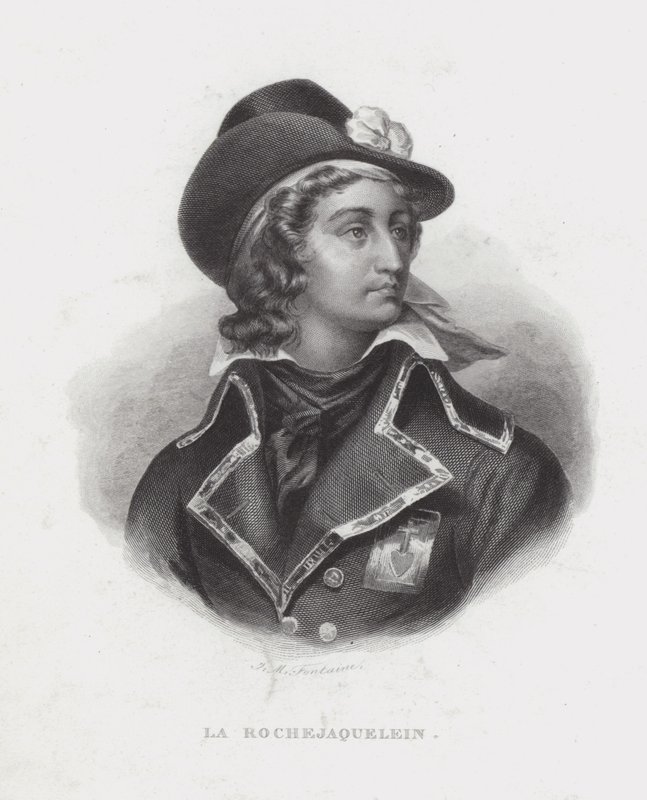 Henri de la Rochejaquelein, general realista francés de la Revuelta de Vendee de French School