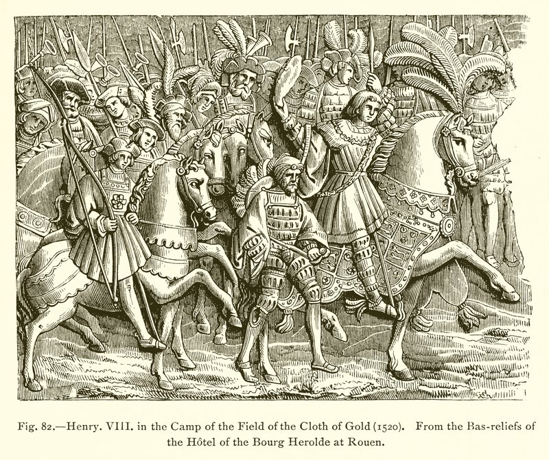 Enrique VIII en el Campamento del Campo del Paño de Oro (1520) de French School