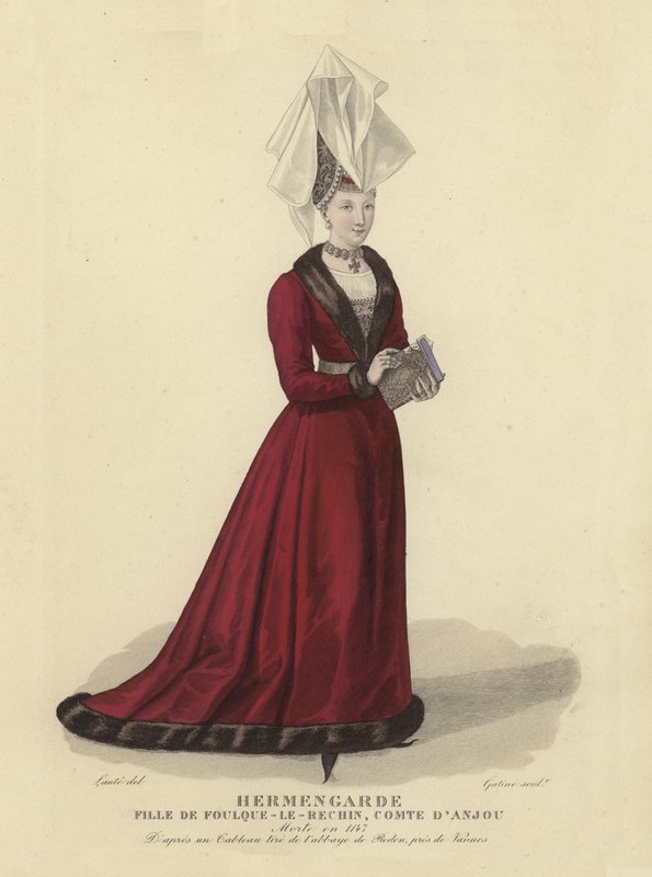 Hermengarde, hija de Fulco IV, Conde de Anjou de French School