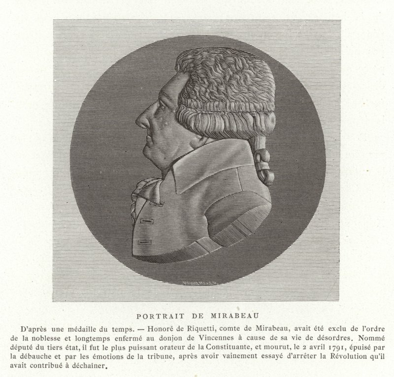 Honoré Gabriel Riqueti, conde de Mirabeau de French School