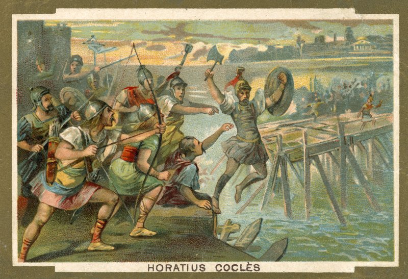 Horacio Cocles en el puente de French School