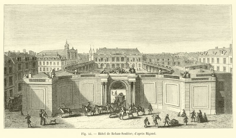 Hotel de Rohan-Soubise; según Rigaud de French School