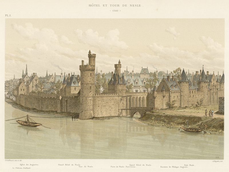 Hotel y Torre de Nesle, 1380 de French School