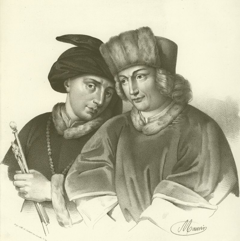 Hubert (1366-1426) y Jan van Eyck (1370-1441), artistas flamencos de French School
