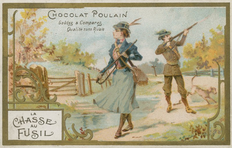 Caza con armas de French School