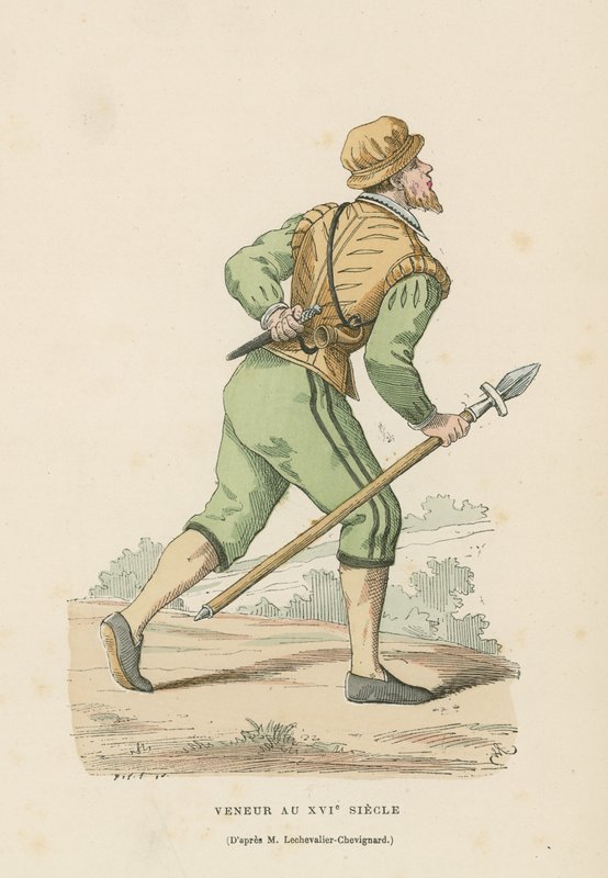 Cazador, siglo XVI de French School
