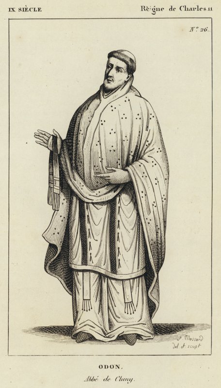 IX Siecle, Regne de Charles II, Odon, Abbe de Cluny de French School