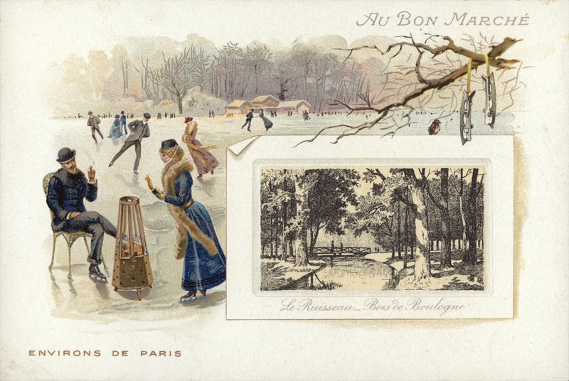 Patinaje sobre hielo en lago congelado de French School