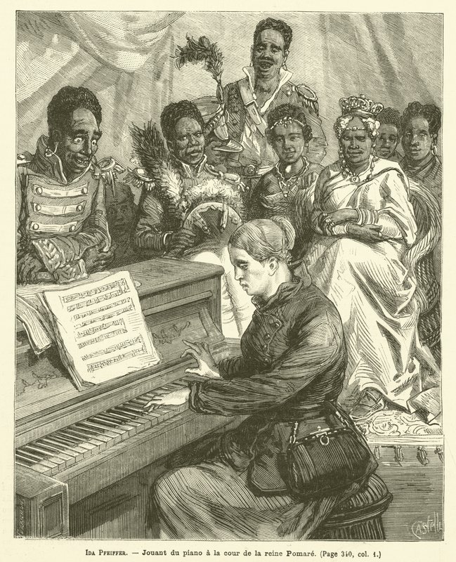 Ida Pfeiffer (grabado) de French School
