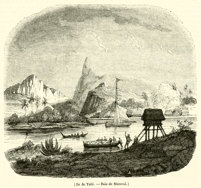 Isla de Tahití, Bahía de Matavai de French School