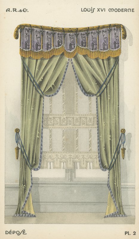 Ilustración del catálogo de productos de diseño interior de A R & Cie, Francia de French School