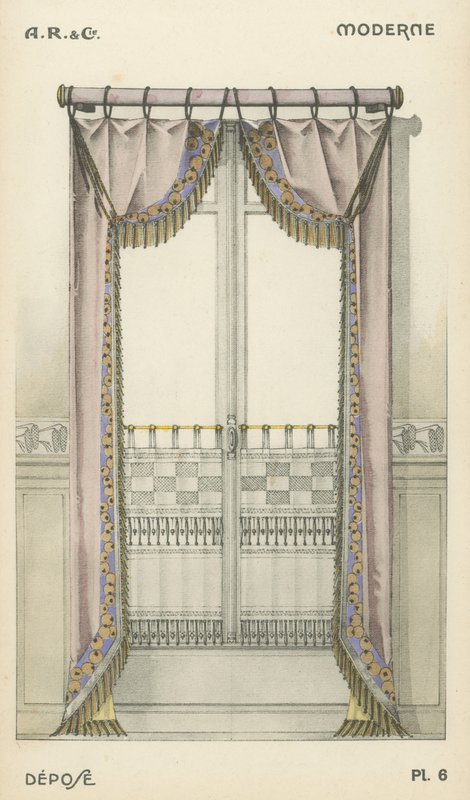 Ilustración del catálogo de productos de diseño interior de A R & Cie, Francia de French School