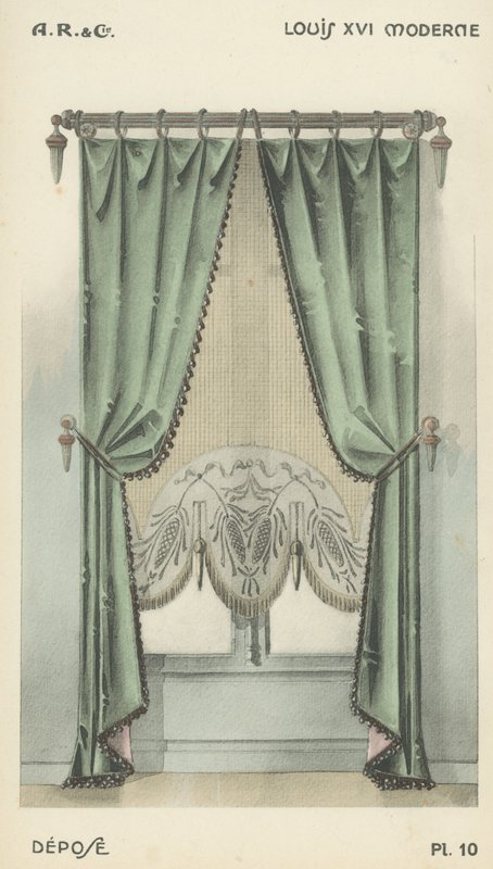 Ilustración del catálogo de productos de diseño interior de A R & Cie, Francia de French School