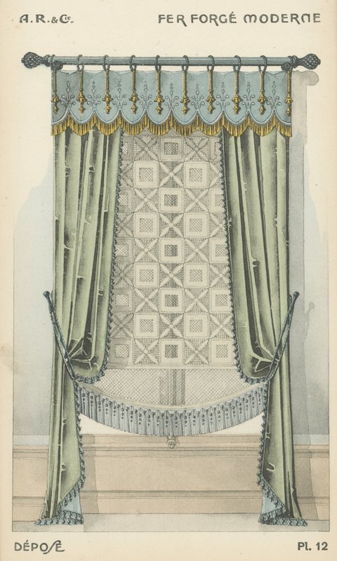 Ilustración del catálogo de productos de diseño interior de A R & Cie, Francia de French School