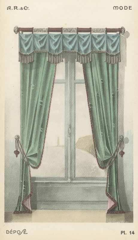 Ilustración del catálogo de productos de diseño interior de A R & Cie, Francia de French School