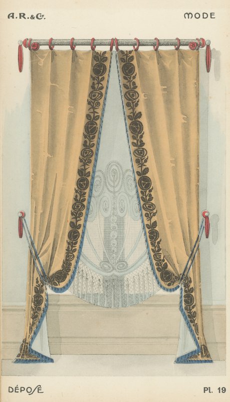 Ilustración del catálogo de productos de diseño interior de A R & Cie, Francia de French School