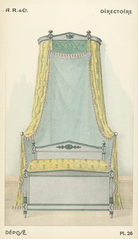 Ilustración del catálogo de productos de diseño interior de A R & Cie, Francia de French School