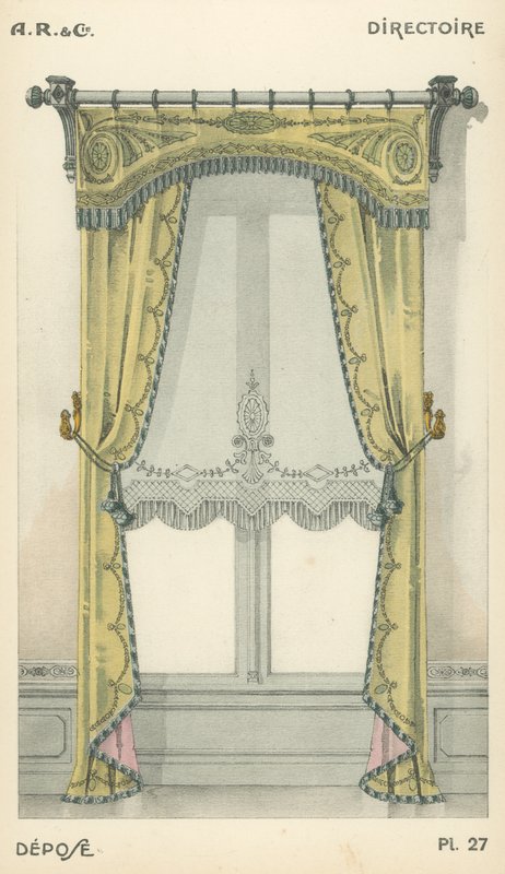 Ilustración del catálogo de productos de diseño interior de A R & Cie, Francia de French School