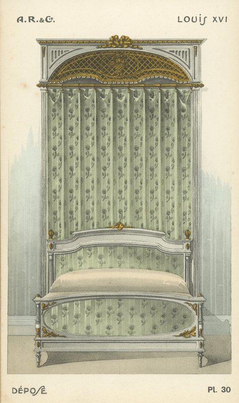 Ilustración del catálogo de productos de diseño interior de A R & Cie, Francia de French School