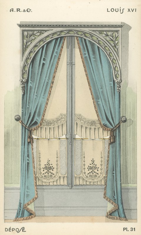 Ilustración del catálogo de productos de diseño interior de A R & Cie, Francia de French School